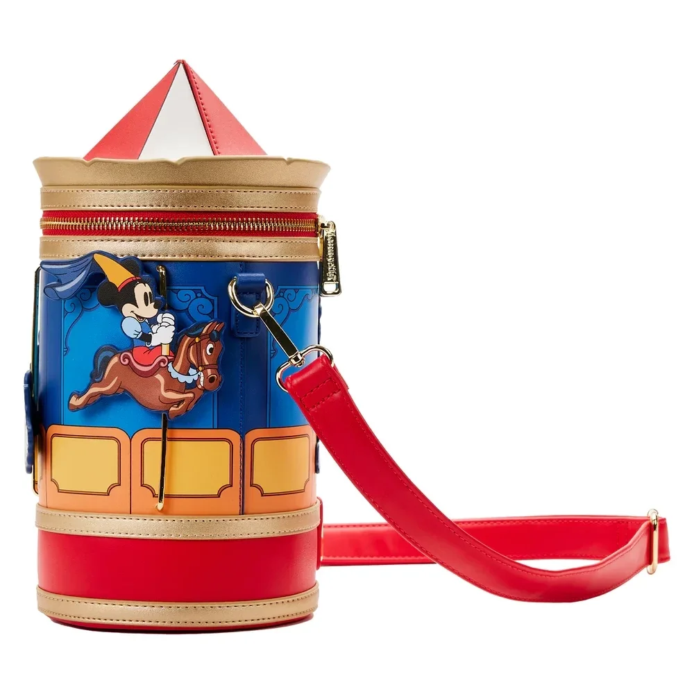 LOUNGEFLY Brave Little Tailor Mickey And Minnie Mouse Carousel Crossbody Bag 4 LOUNGEFLY Brave Little Tailor Mickey And Minnie Mouse Carousel Crossbody Bag - Image 2
