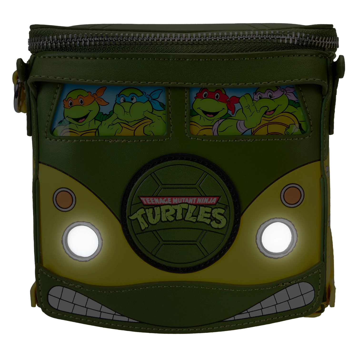 LOUNGEFLY Teenage Mutant Ninja Turtles 40th Anniversary Party Wagon Figural Crossbody Bag 9 LOUNGEFLY Teenage Mutant Ninja Turtles 40th Anniversary Party Wagon Figural Crossbody Bag - Image 7