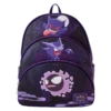 LOUNGEFLY Pokémon Gastly Evolutions Triple Pocket Mini Backpack -Animation Bag Store 09bebf94331ada9638a7c8d82d68b390