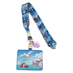 LOUNGEFLY The Little Mermaid 35th Anniversary Life Is The Bubbles Lanyard With Card Holder