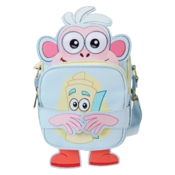 LOUNGEFLY Dora The Explorer Boots Crossbuddies Cosplay Crossbody Bag With Coin Bag