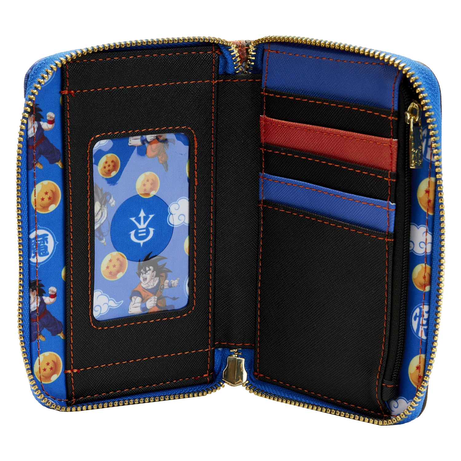 LOUNGEFLY Dragon Ball Z Trio Zip Around Wallet 6 LOUNGEFLY Dragon Ball Z Trio Zip Around Wallet - Image 4