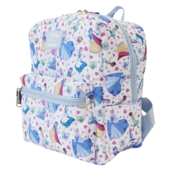 LOUNGEFLY Princess Manga Style All-Over Print Nylon Square Mini Backpack -Animation Bag Store 148e89fe3ab963237c67feead1589e88