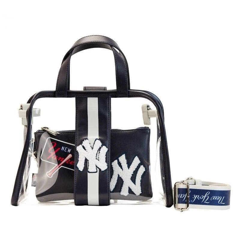 LOUNGEFLY MLB New York Yankees Stadium Crossbody Bag With Pouch 3 LOUNGEFLY MLB New York Yankees Stadium Crossbody Bag With Pouch