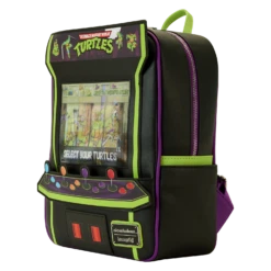 LOUNGEFLY Teenage Mutant Ninja Turtles 40th Anniversary Vintage Arcade Lenticular Glow Mini Backpack -Animation Bag Store 1e57c8e4c925dd396fb1d88d564f9228