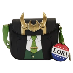 LOUNGEFLY Loki For President Cosplay Crossbody Bag