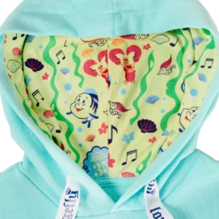 LOUNGEFLY The Little Mermaid 35th Anniversary Ariel & Flounder Glow Unisex Hoodie -Animation Bag Store 250c967b448a58bed5947f52e63e499d