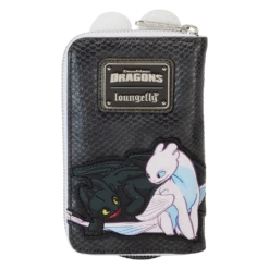LOUNGEFLY How To Train Your Dragon Light & Night Fury Zip Around Wallet -Animation Bag Store 272efce7d2c7f637a548635bdb7ce829