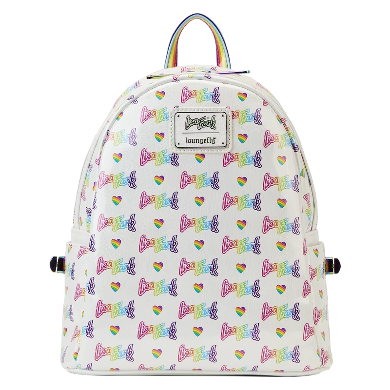 LOUNGEFLY Lisa Frank Rainbow Heart Mini Backpack With Waist Bag 6 LOUNGEFLY Lisa Frank Rainbow Heart Mini Backpack With Waist Bag - Image 4