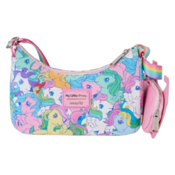 LOUNGEFLY My Little Pony Large All-Over Print Crossbody Bag With Coin Bag -Animation Bag Store 392ae26e1feb25ad50643efac9d2d12f