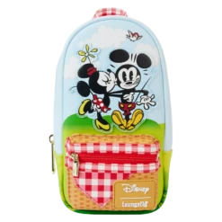 LOUNGEFLY Mickey & Friends Picnic Blanket Stationery Mini Backpack Pencil Case