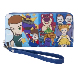 LOUNGEFLY Toy Story Movie Collab Baddies Zip Around Wristlet Wallet