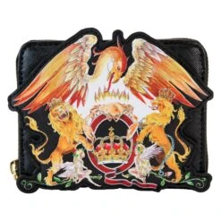 LOUNGEFLY Queen Crest Logo Zip Around Wallet
