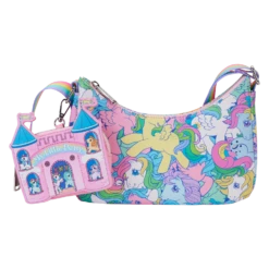 LOUNGEFLY My Little Pony Large All-Over Print Crossbody Bag With Coin Bag