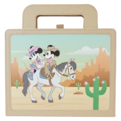 LOUNGEFLY Western Mickey & Minnie Lunchbox Stationery Journal