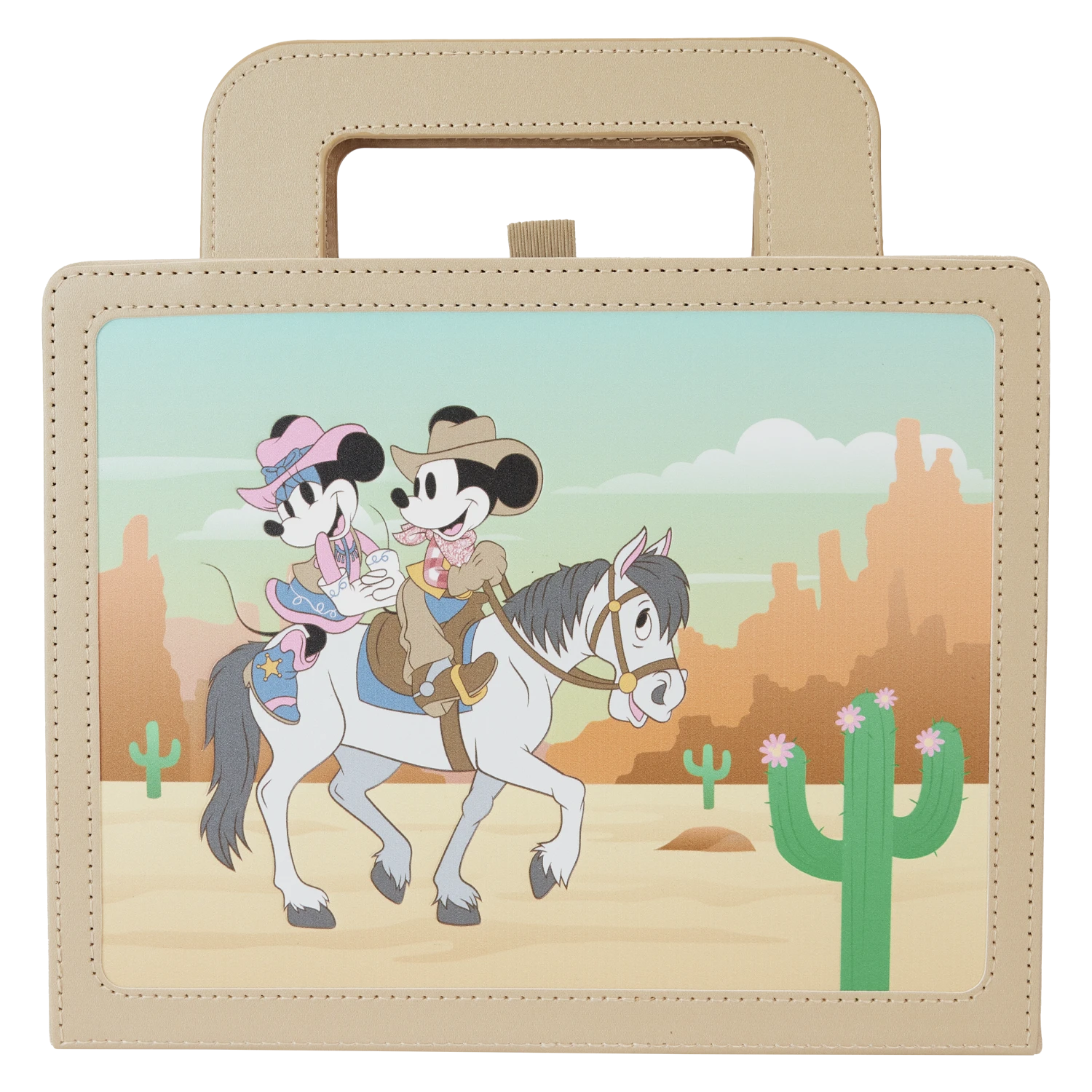 LOUNGEFLY Western Mickey & Minnie Lunchbox Stationery Journal 3 LOUNGEFLY Western Mickey & Minnie Lunchbox Stationery Journal