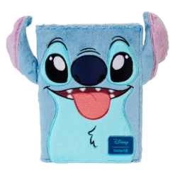 LOUNGEFLY Stitch Plush Sherpa Cosplay Refillable Stationery Journal