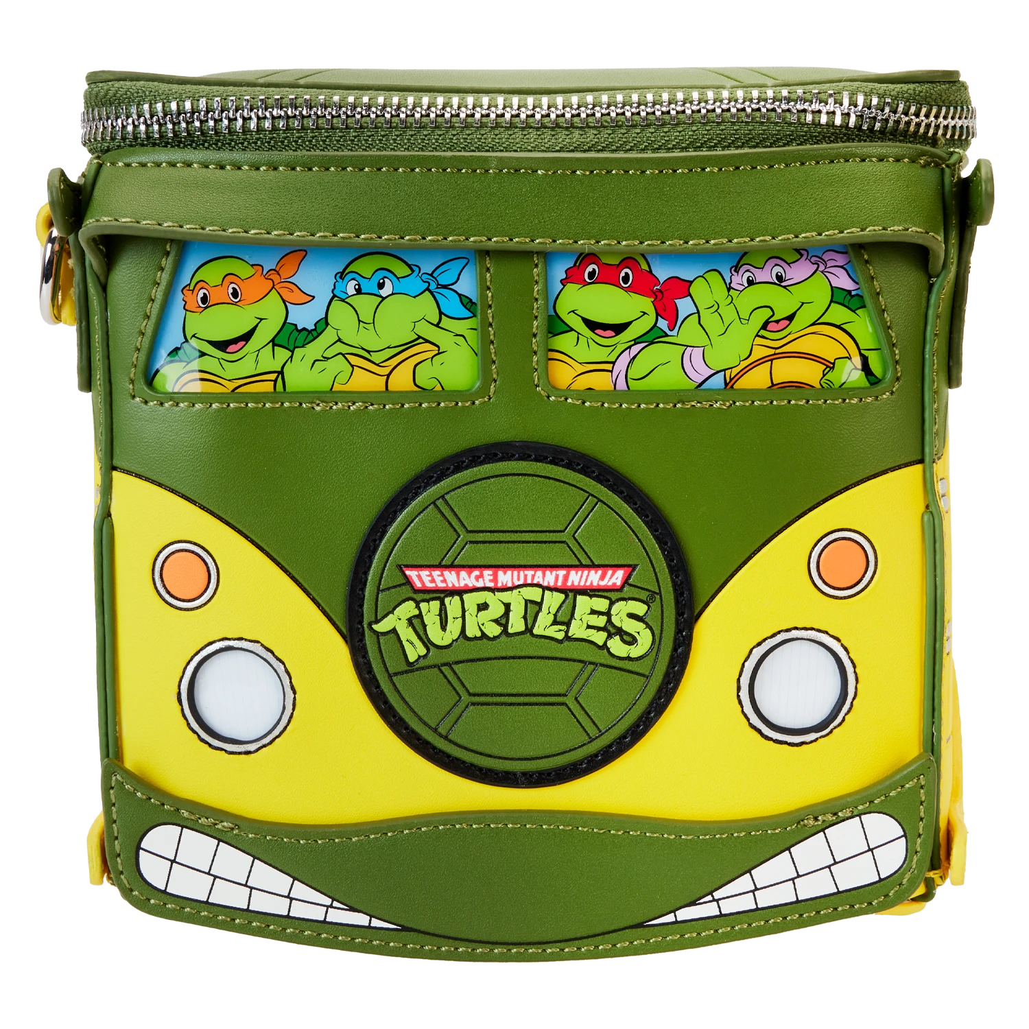 LOUNGEFLY Teenage Mutant Ninja Turtles 40th Anniversary Party Wagon Figural Crossbody Bag 8 LOUNGEFLY Teenage Mutant Ninja Turtles 40th Anniversary Party Wagon Figural Crossbody Bag - Image 6