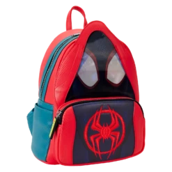 LOUNGEFLY Spider-Verse Miles Morales Hoodie Cosplay Lenticular Mini Backpack -Animation Bag Store 458ad2391caf5d5858afba3265113936