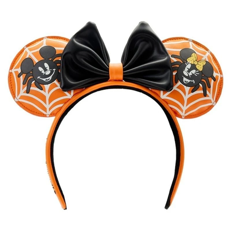 LOUNGEFLY Stitch Shoppe Mickey & Minnie Mouse Spider Glow Ear Headband 3 LOUNGEFLY Stitch Shoppe Mickey & Minnie Mouse Spider Glow Ear Headband