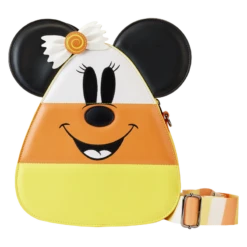 LOUNGEFLY Mickey And Minnie Mouse Candy Corn Crossbody Bag