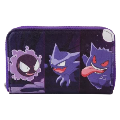 LOUNGEFLY Pokémon Gastly Evolutions Zip Around Wallet