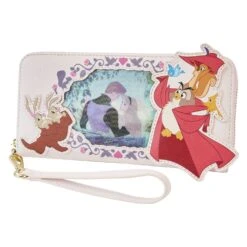 LOUNGEFLY Sleeping Beauty Princess Lenticular Series Wristlet Wallet