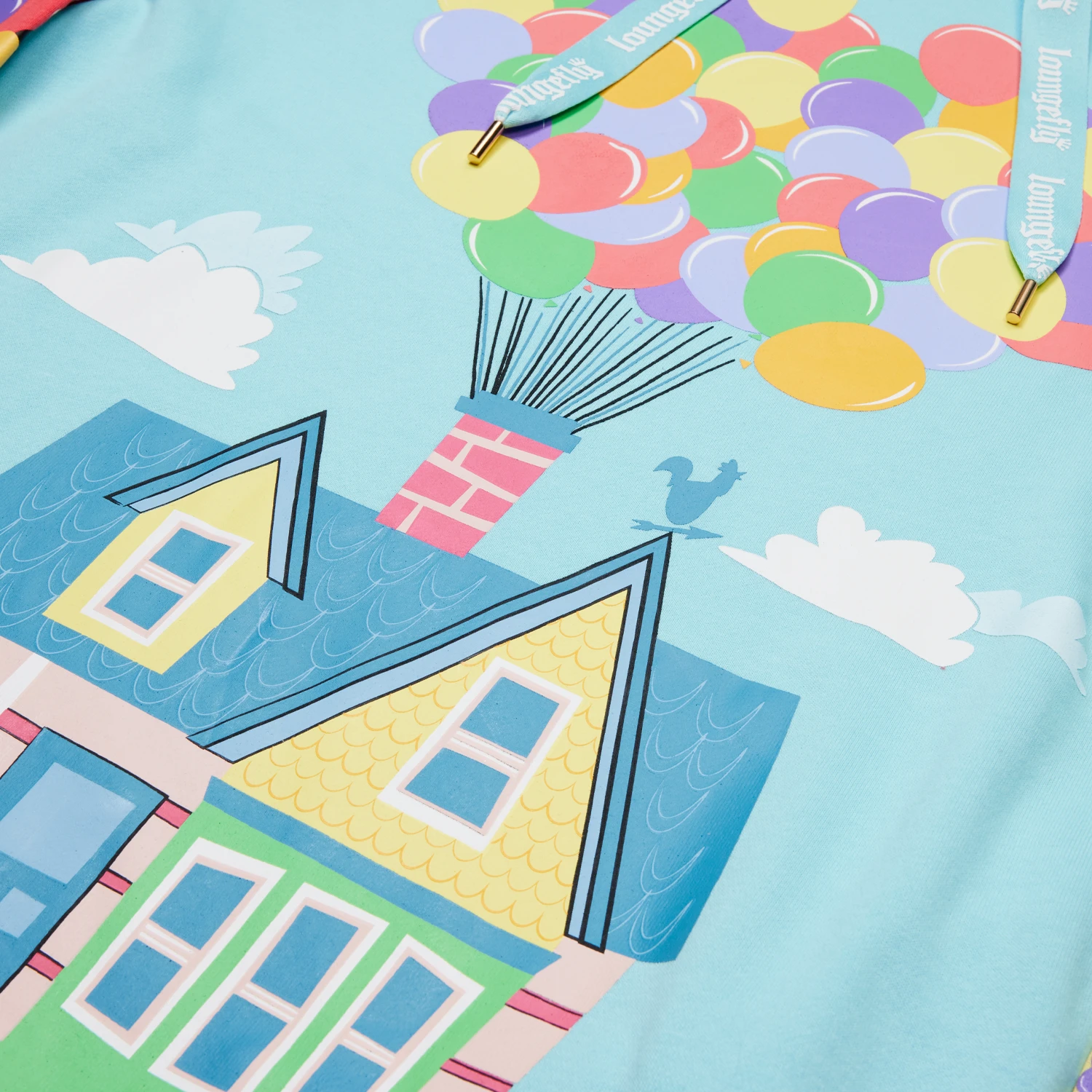 LOUNGEFLY Up 15th Anniversary Color Block Unisex Hoodie 6 LOUNGEFLY Up 15th Anniversary Color Block Unisex Hoodie - Image 4