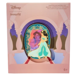 LOUNGEFLY Aladdin Princess Series 3" Collector Box Lenticular Pin