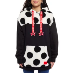LOUNGEFLY Minnie Mouse Rocks The Dots Classic Sherpa Unisex Hoodie -Animation Bag Store 5y0Tj3JixToyXe5HYww02VK1prTPFEL6tt6gnHRk