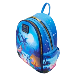 LOUNGEFLY Stitch Camping Cuties Glow Mini Backpack -Animation Bag Store 608679dd1f378396e26b74cd7830f346
