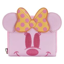 LOUNGEFLY Pastel Ghost Minnie Glow In The Dark Zip Around Wallet