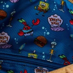 LOUNGEFLY SpongeBob SquarePants 25th Anniversary Krusty Krab Figural Crossbody Bag -Animation Bag Store 66802ab2e3d25772fe1b7cae4210cf58