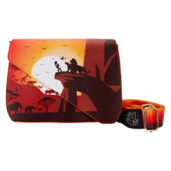 LOUNGEFLY The Lion King 30th Anniversary Pride Rock Silhouette Crossbody Bag