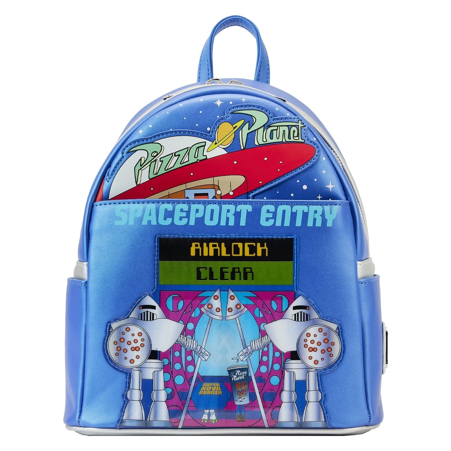 LOUNGEFLY Toy Story Pizza Planet Space Entry Mini Backpack 3 LOUNGEFLY Toy Story Pizza Planet Space Entry Mini Backpack
