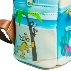 LOUNGEFLY Mickey Mouse And Friends Beach Day Mini Backpack -Animation Bag Store 6e61cd0ed26088e46278dbd13d4274b7