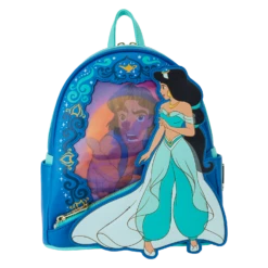 LOUNGEFLY Aladdin Princess Series Lenticular Mini Backpack