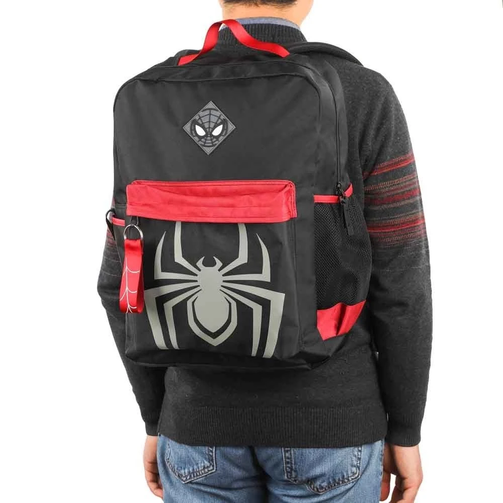Bioworld Marvel Spider-Man Miles Morales Reflective Print Laptop Backpack 14 Bioworld Marvel Spider-Man Miles Morales Reflective Print Laptop Backpack - Image 12