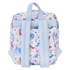 LOUNGEFLY Princess Manga Style All-Over Print Nylon Square Mini Backpack -Animation Bag Store 7f83c214b583cf124c67cead5d403e1d