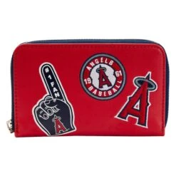 LOUNGEFLY MLB Los Angeles Angels Patches Zip Around Wallet
