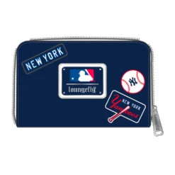 LOUNGEFLY MLB New York Yankees Patches Zip Around Wallet -Animation Bag Store 8T9ZeL3Bfi19253R2cNxNF60Uy0hB4ALTND8O8O0