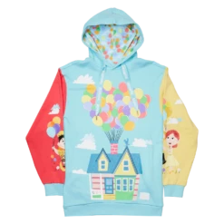 LOUNGEFLY Up 15th Anniversary Color Block Unisex Hoodie