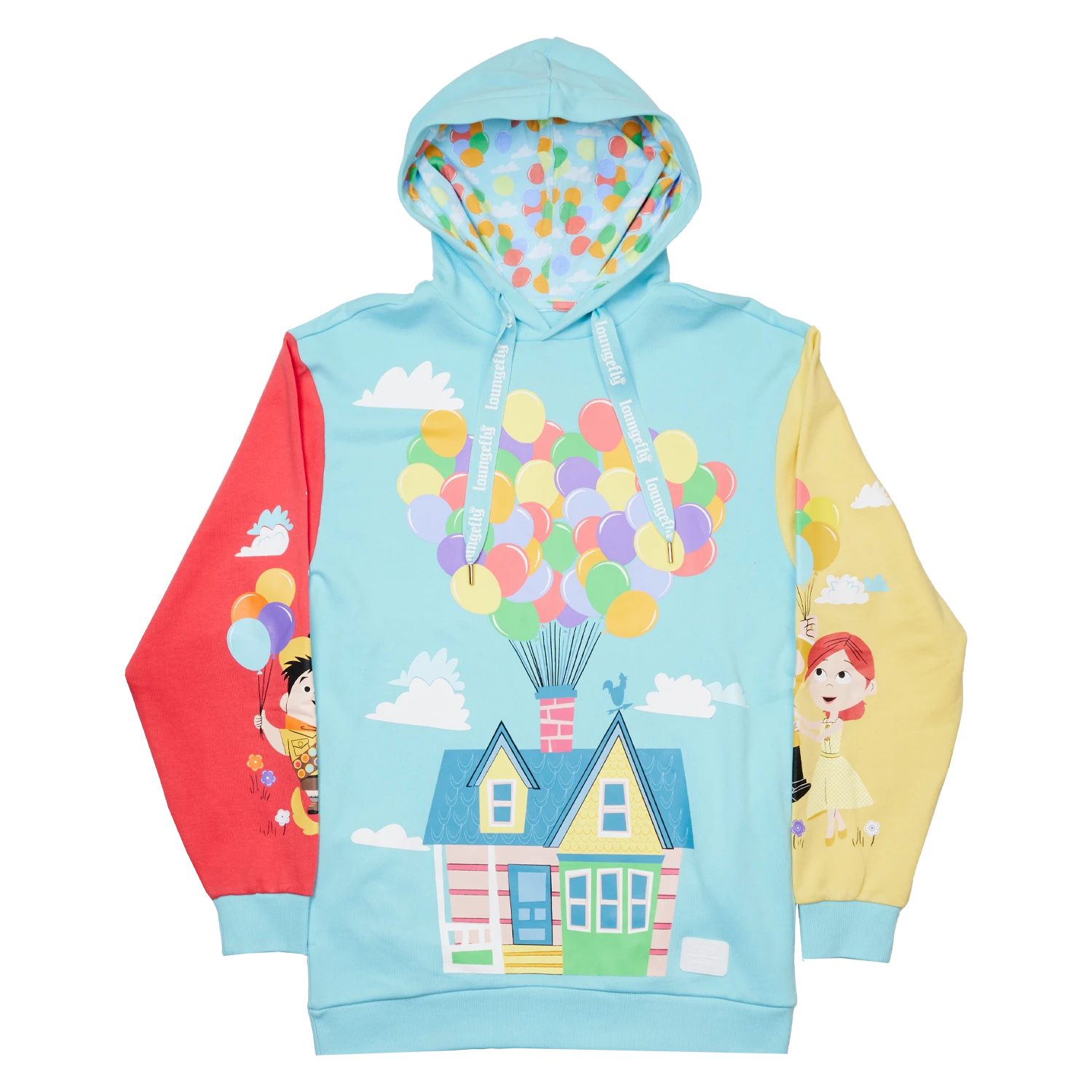 LOUNGEFLY Up 15th Anniversary Color Block Unisex Hoodie 3 LOUNGEFLY Up 15th Anniversary Color Block Unisex Hoodie