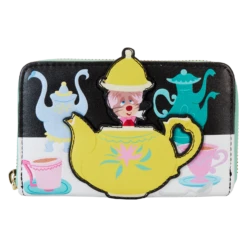 LOUNGEFLY Alice In Wonderland Unbirthday Zip Around Wallet