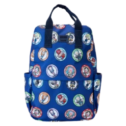 LOUNGEFLY One Piece 25th Anniversary Straw Hat Pirates All-Over Print Nylon Full-Size Backpack