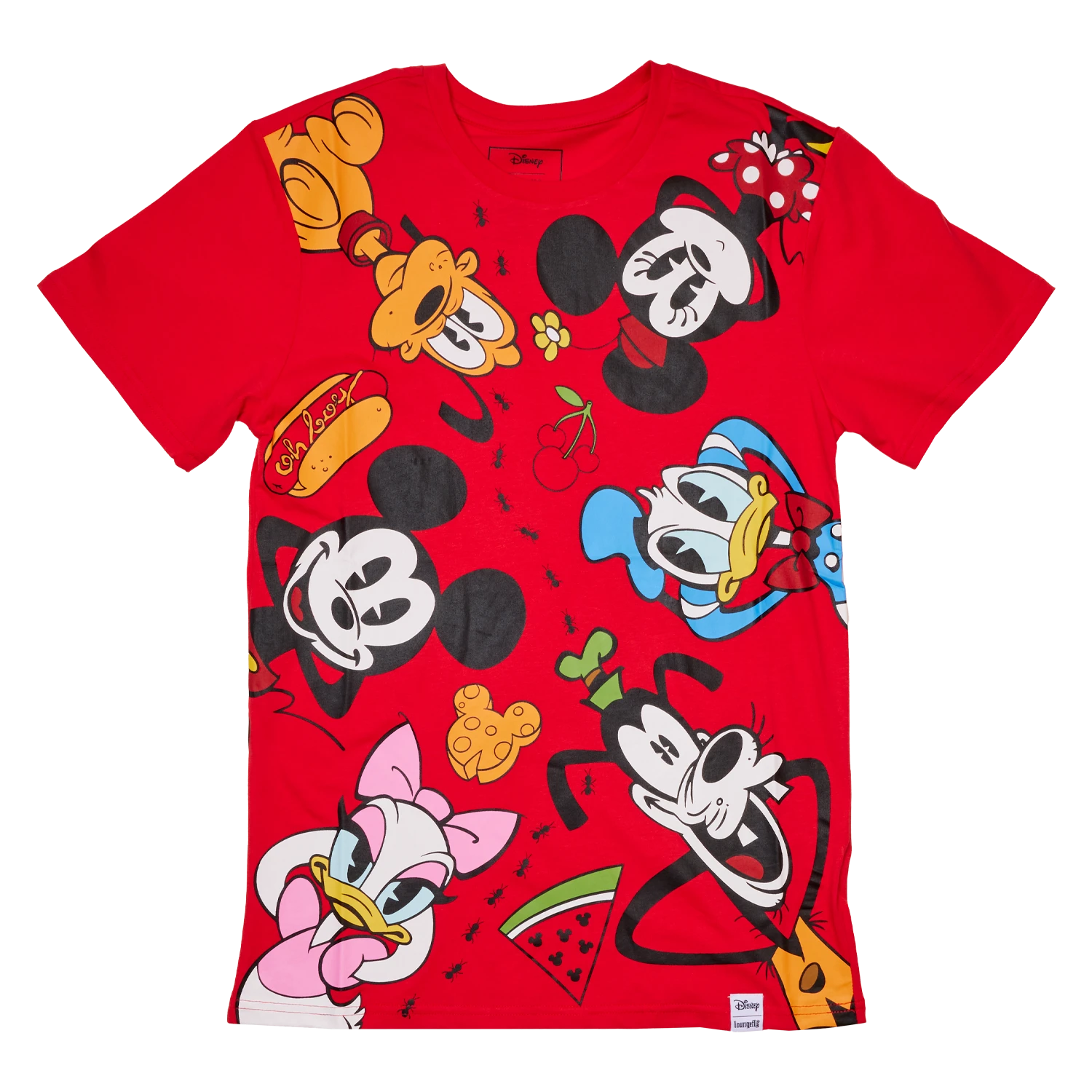LOUNGEFLY Mickey & Friends Picnic Unisex Tee 3 LOUNGEFLY Mickey & Friends Picnic Unisex Tee