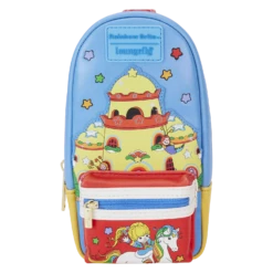 LOUNGEFLY Rainbow Brite Color Castle Stationery Mini Backpack Pencil Case