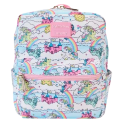 LOUNGEFLY My Little Pony Sky Scene All-Over Print Nylon Square Mini Backpack