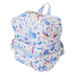 LOUNGEFLY Princess Manga Style All-Over Print Nylon Square Mini Backpack -Animation Bag Store 9dae1f3e0d78bddd324e7db0ae778f12