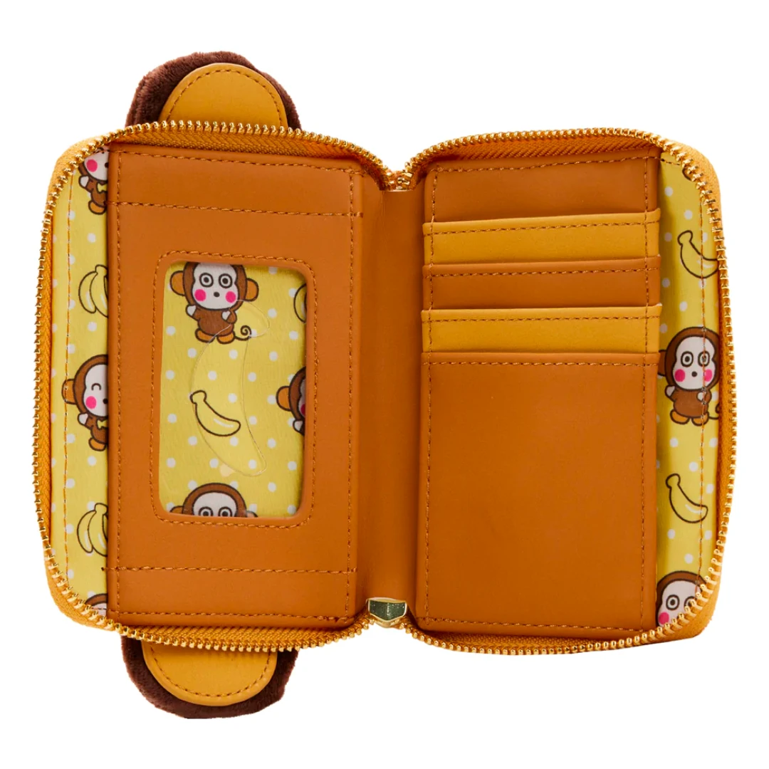 LOUNGEFLY Sanrio Monkichi Cosplay Zip Around Wallet 6 LOUNGEFLY Sanrio Monkichi Cosplay Zip Around Wallet - Image 4